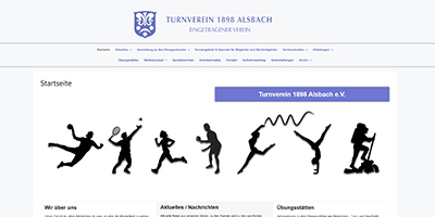 Website Turnverein 1898 Alsbach